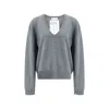 Extreme Cashmere V-neck Cashmere Sweater In Gray