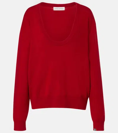 Extreme Cashmere Jacop Cashmere-blend Sweater In Red
