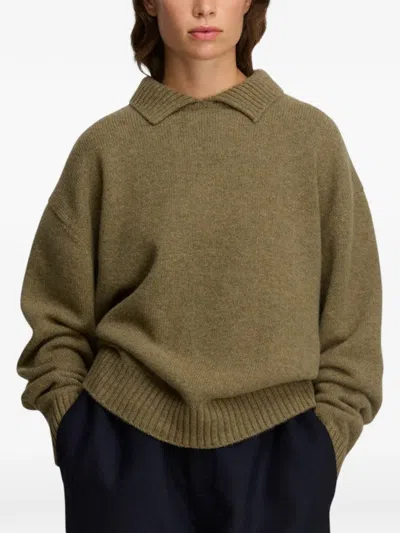Extreme Cashmere Jan Cashmere Sweater In Green