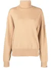 Extreme Cashmere Jill Roll-neck Cashmere Umper In Nude