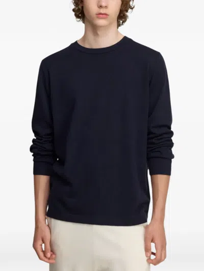 Extreme Cashmere Jones Long-sleeved T-shirt In Blue
