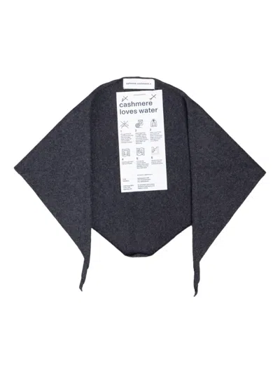 Extreme Cashmere Knitted Bandana In Blue