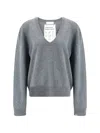 Extreme Cashmere V-neck Cashmere Sweater In Gray