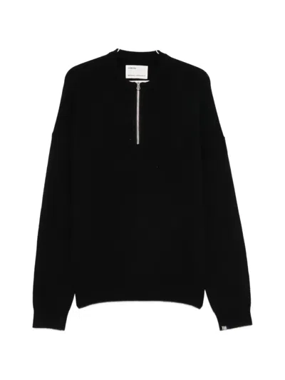 Extreme Cashmere Like Half-zip Sweater In Blue