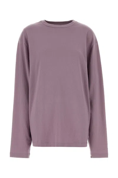 Extreme Cashmere Lilac Cotton Blend Rock T-shirt In Purple