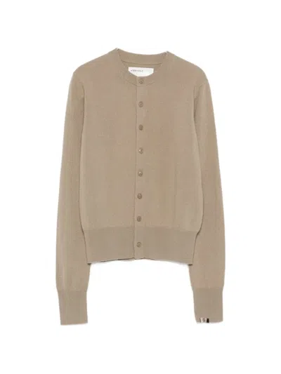 Extreme Cashmere Little 2 Button-up Cardigan In Gold