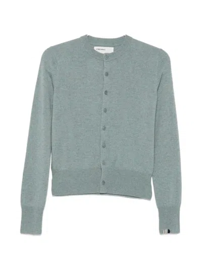 Extreme Cashmere Little 2 Button-up Knitted Cardigan In Blue