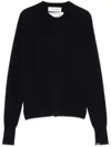 Extreme Cashmere Blue Front Button Cardigan In Blue