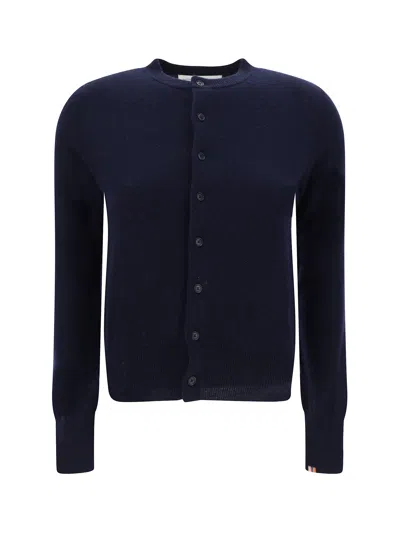 Extreme Cashmere Little Cardigan In Blue