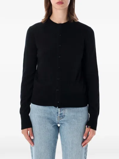 Extreme Cashmere The Little 2 Mini Cashmere Cardigan In Black