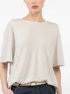 Extreme Cashmere Logo-tag T-shirt In Neutral