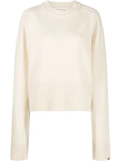 Extreme Cashmere Long-sleeve Cashmere Jumper In Neutrals