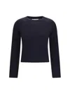 Extreme Cashmere N 451 Lisa Cotton Cashmere Top In Blue