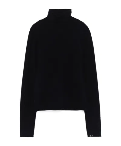 Extreme Cashmere Long-sleeved Sweater In Black