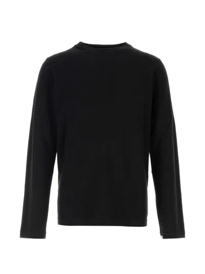Extreme Cashmere Long-sleeve Crew-neck T-shirt In Black