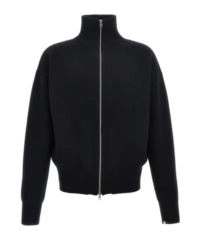 Extreme Cashmere Long-sleeved Knitted Cardigan In Black