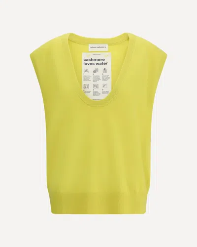 Extreme Cashmere Lord Vest In Yellow