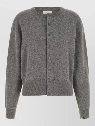 Extreme Cashmere Luce Lounge Cardigan Crew Neck Style In Gray