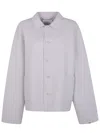 Extreme Cashmere Single-breasted Felted Jacket In White