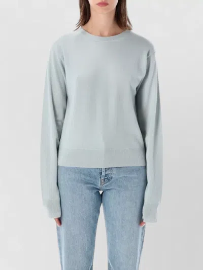 Extreme Cashmere March Long Sleeve Crewneck Knit Sweater In Neutral
