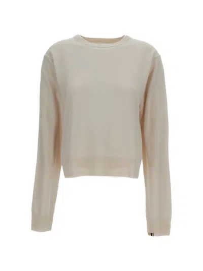 Extreme Cashmere Milk White N.475 March Crew Neck Sweater In Neutral