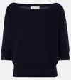 Extreme Cashmere Half-sleeves Detailed Cashmere Sweater In Black