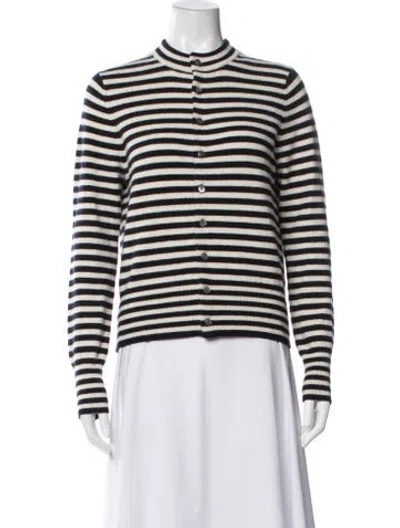 Pre-owned Extreme Cashmere Merino Wool Striped Sweater In Blue