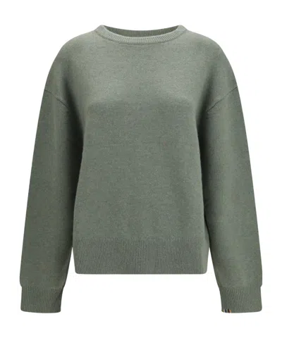 Extreme Cashmere Mike Crewneck Knitted Sweater In Green