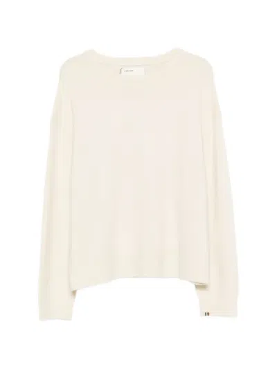 Extreme Cashmere Mike Ribbed-trim Cashmere Sweater In Neutral