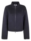 Extreme Cashmere Motor Zip-up Jacket In Gray