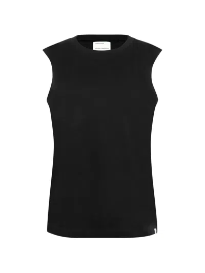 Extreme Cashmere Muscle Sleeveless Tank Top In Black