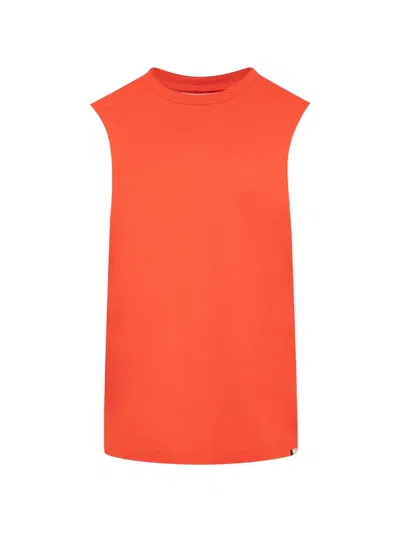 Extreme Cashmere Muscle Sleeveless Tank Top In Orange