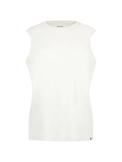 Extreme Cashmere Muscle Sleeveless Tank Top In White