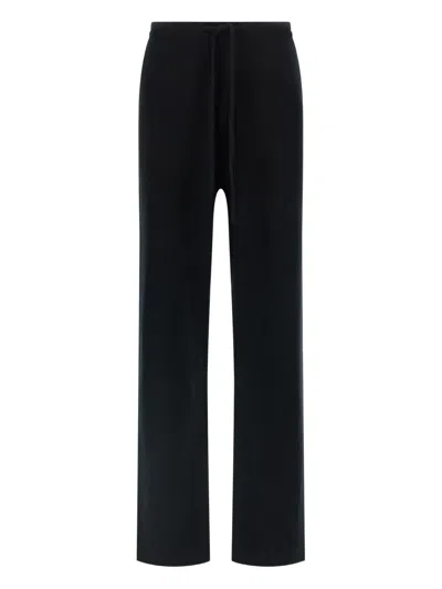 Extreme Cashmere Run Straight-leg Pants In Black