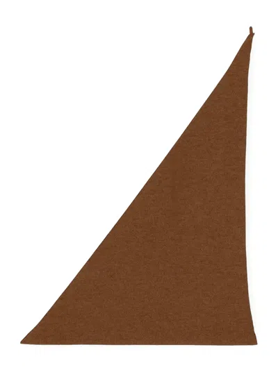 Extreme Cashmere Nº 35 Bandana Scarf In Brown