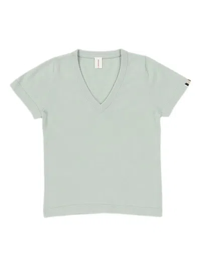 Extreme Cashmere Nº 404 V-neck T-shirt In Green