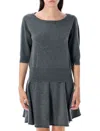 Extreme Cashmere Cashmere Knit Sweater With Boat Neck In Gray
