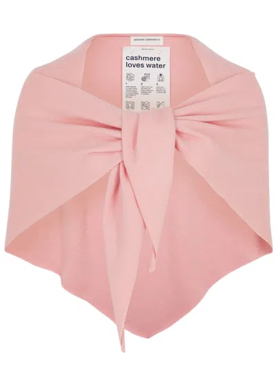 Extreme Cashmere N°150 Witch Cashmere-blend Scarf In Pink