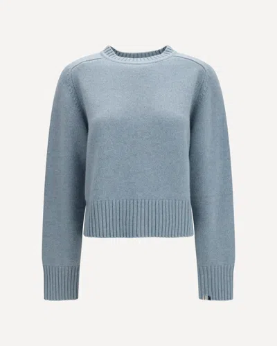 Extreme Cashmere N°167 Please Cashmere Sweater In Light Blue
