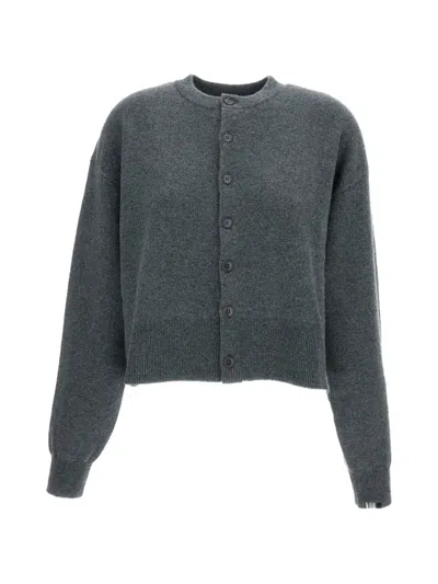 Extreme Cashmere Nº170 Chou Button-up Cardigan In Gray