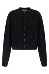 Extreme Cashmere Button-cuffed Cardigan In Black