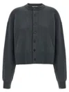 Extreme Cashmere Button-cuffed Cardigan In Black