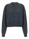 Extreme Cashmere Button-cuffed Cardigan In Blue