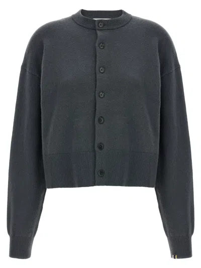 Extreme Cashmere N.170 Chou Cardigan In Gray