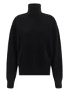 Extreme Cashmere 'n°204 Jill' Turtleneck Sweater In Black