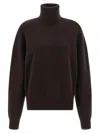 Extreme Cashmere 'n°204 Jill' Turtleneck Sweater In Brown