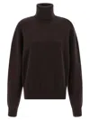 Extreme Cashmere 'n°204 Jill' Turtleneck Sweater In Brown