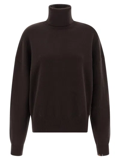 Extreme Cashmere 'n°204 Jill' Turtleneck Sweater In Brown