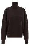 Extreme Cashmere 'n°204 Jill' Turtleneck Sweater In Brown