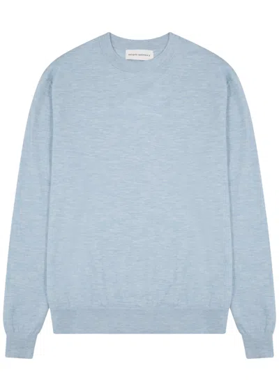 Extreme Cashmere N°233 Class Cashmere-blend Jumper In Blue